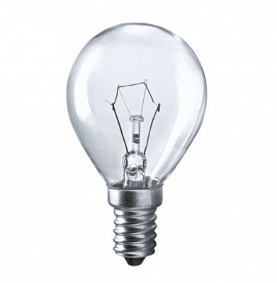 Лампа накал. каплевидная  60w E14 CL прозрачная (Китай)