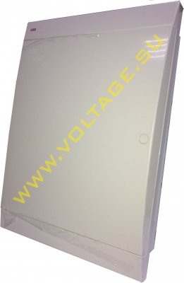 АВВ Unibox Бокс  встраеваемый белый 24мод.с белой дв. IP40 (с клеммным блоком)