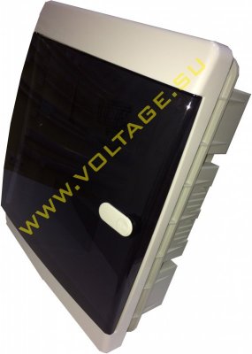 Бокс встраиваемый Текфор 24 модуля, IP40, цвет дверки прозрачный черный, комплектация 1 (Россия)